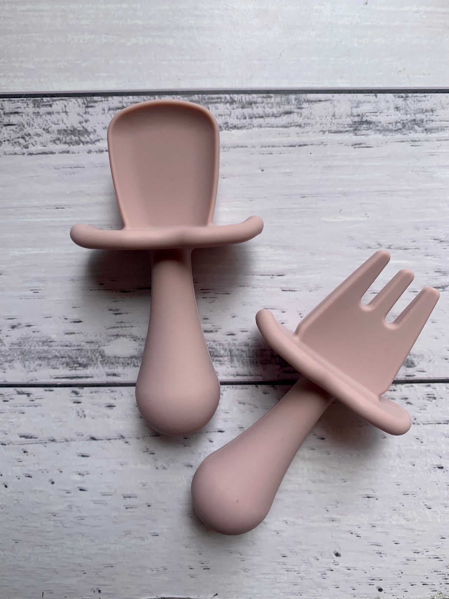 Chubby Silicone Fork & Spoon Set
