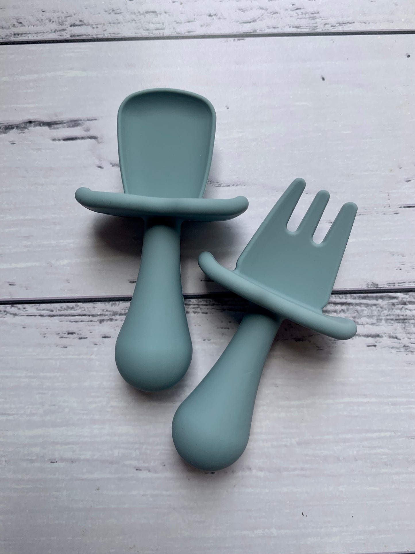 Chubby Silicone Fork & Spoon Set