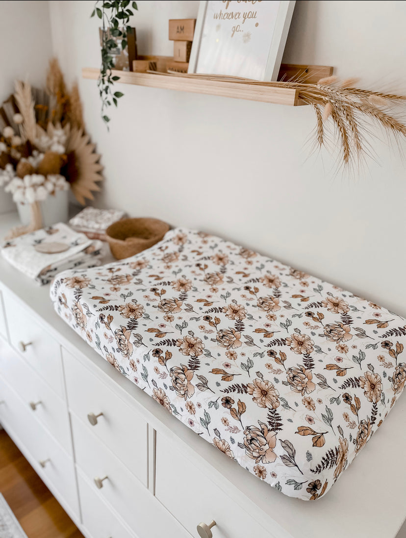 Fall Bassinet Sheet / Change Mat Cover