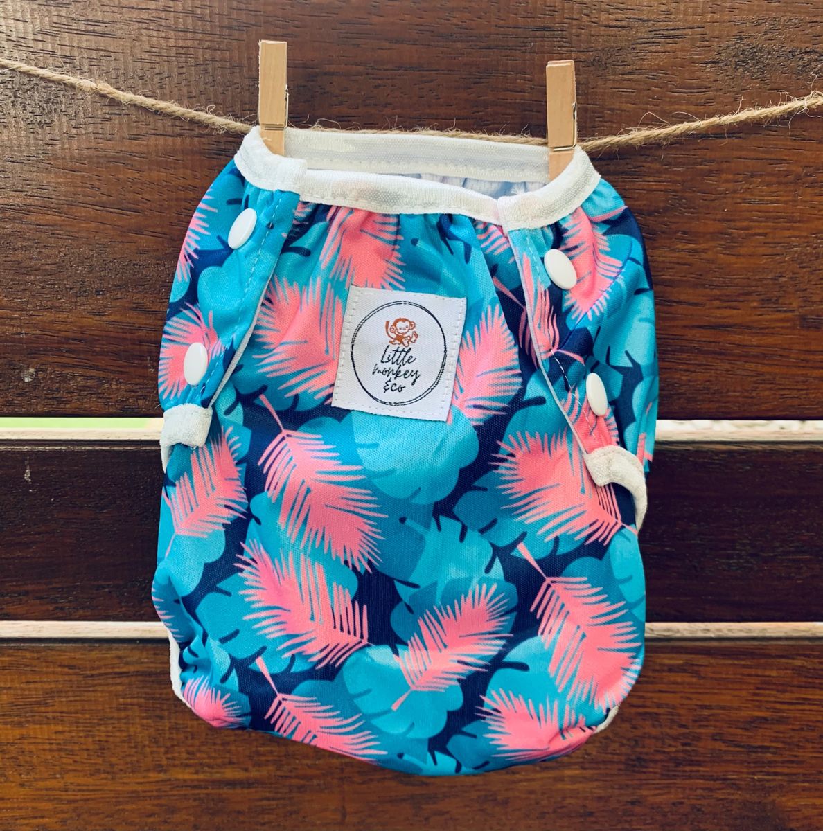 REUSABLE SWIM NAPPY ~ Palm Delight