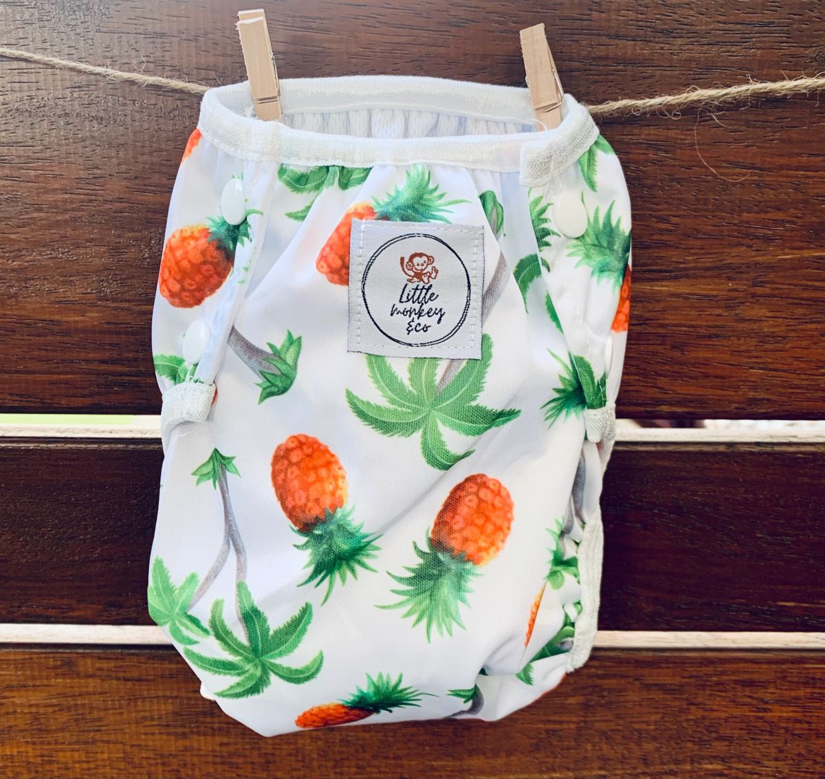 REUSABLE SWIM NAPPY ~ Pineapple