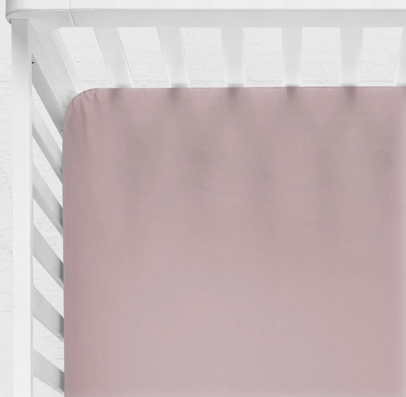 Dusty Mauve Jersey Fitted Sheet