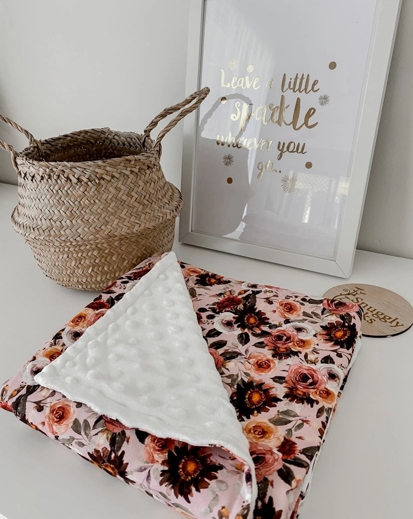 Blithe Floral Minky Blanket