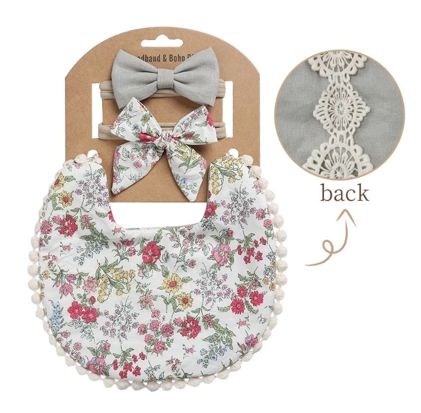 Reversible Bib & Bow Sets