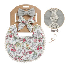 Load image into Gallery viewer, Reversible Bib &amp; Bow Sets
