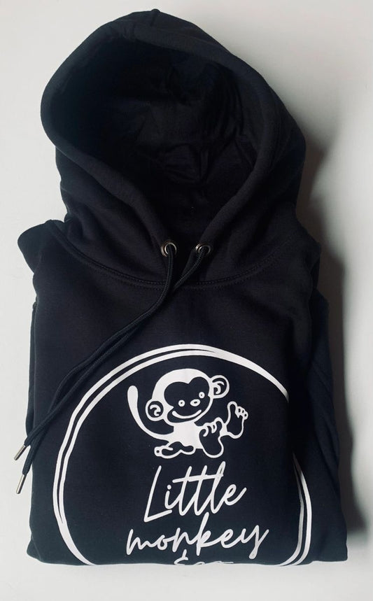 Adult Little Monkey Hoodie ~ Front logo