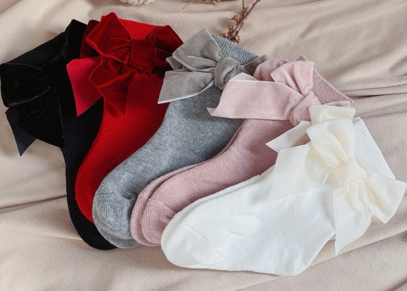 Velvet Bow socks