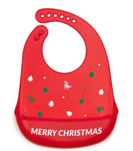 Load image into Gallery viewer, Silicone Christmas Bib
