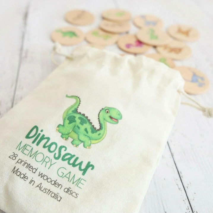 Dino Wooden Memory Game