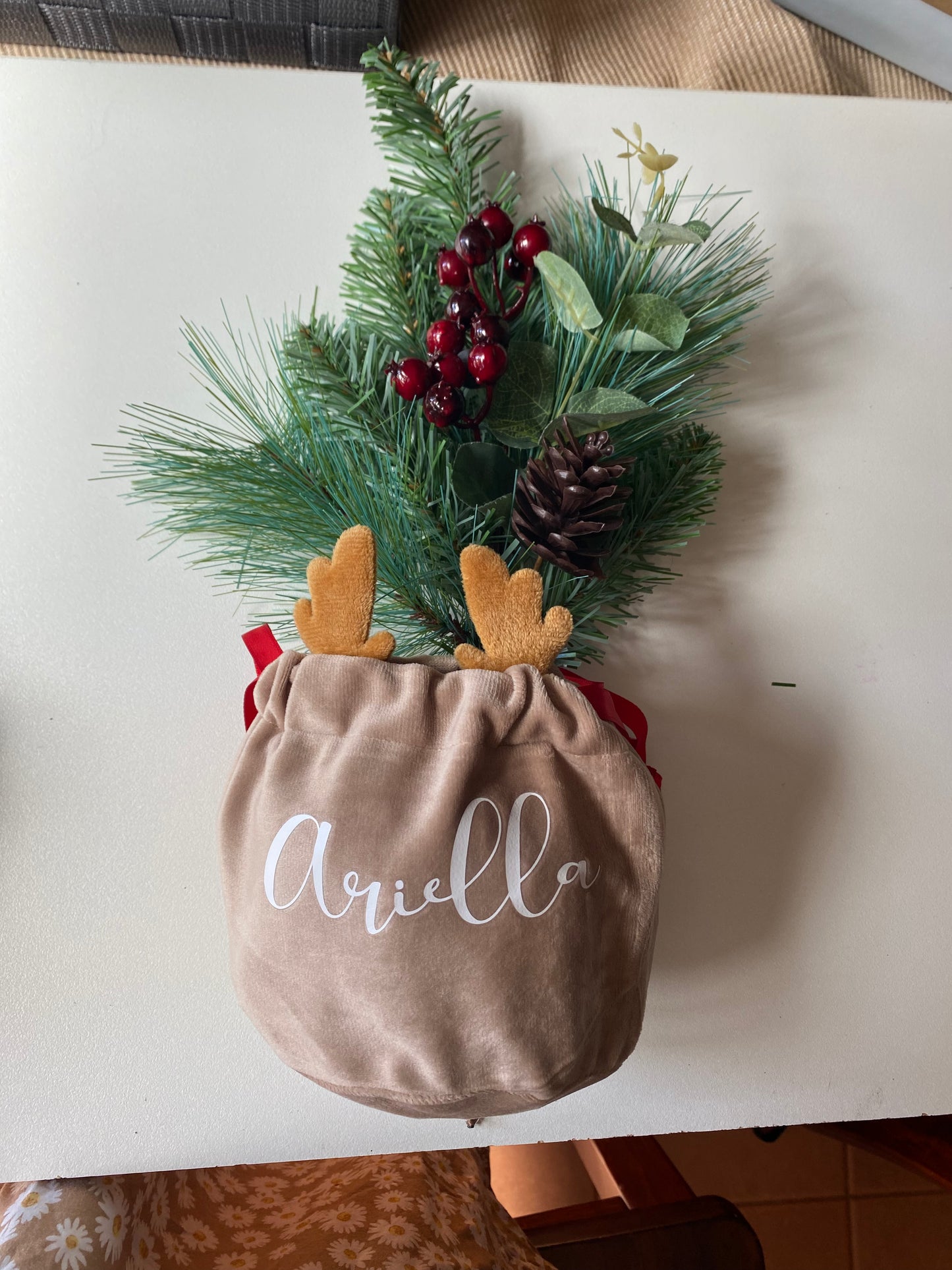 Velvet Reindeer Bags