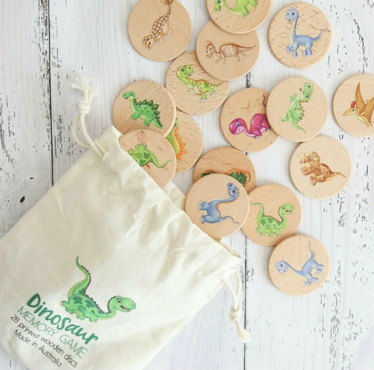 Dino Wooden Memory Game