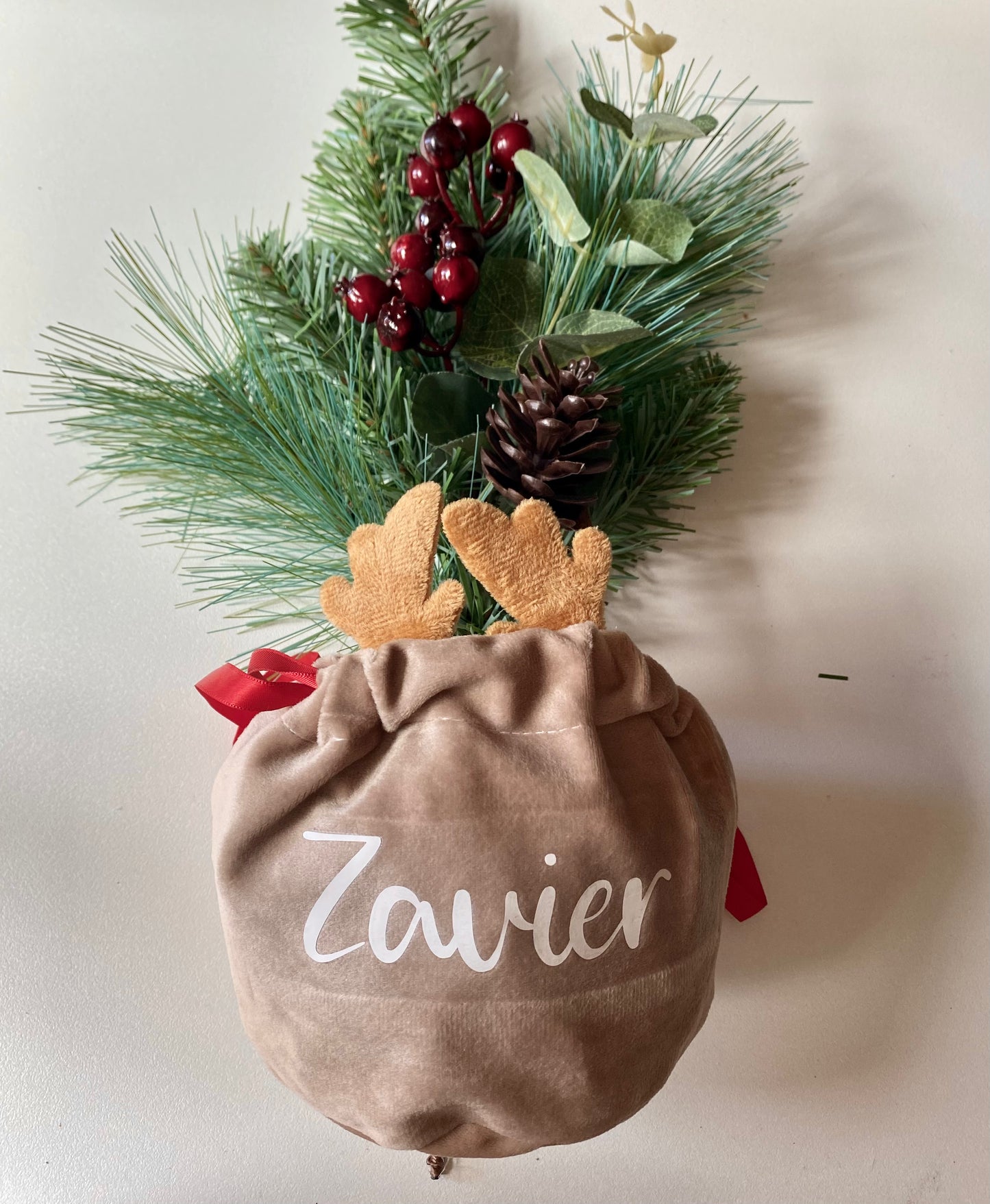 Velvet Reindeer Bags