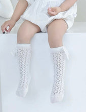 Load image into Gallery viewer, Bow Lace Look Knee High Socks
