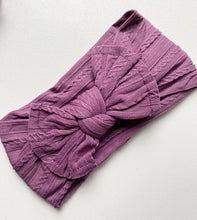 Load image into Gallery viewer, Purple Cable Headbands
