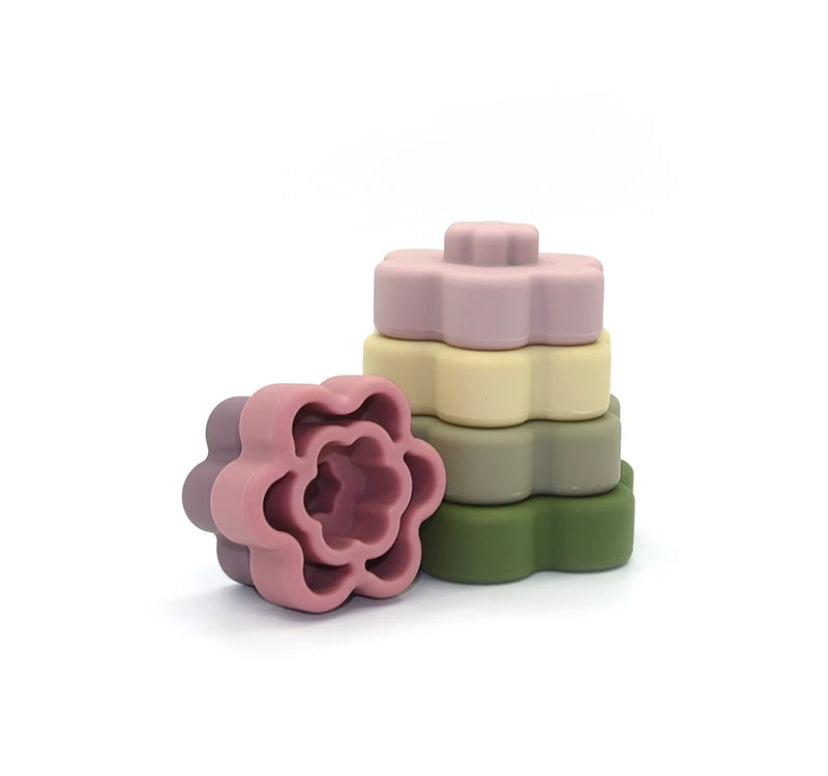 Flower Power Silicone Stacker