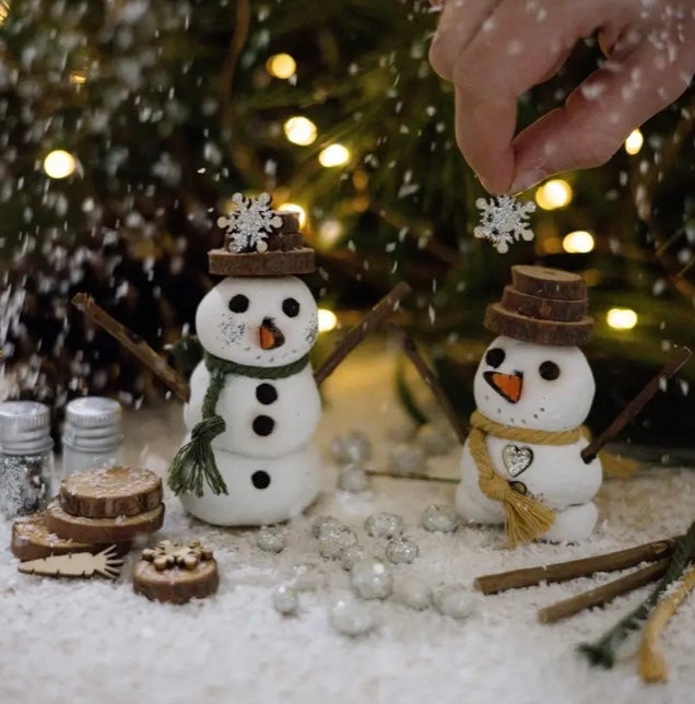 DIY Clay Snowman