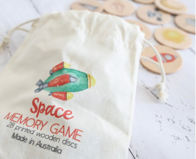 Space Wooden Memory Game