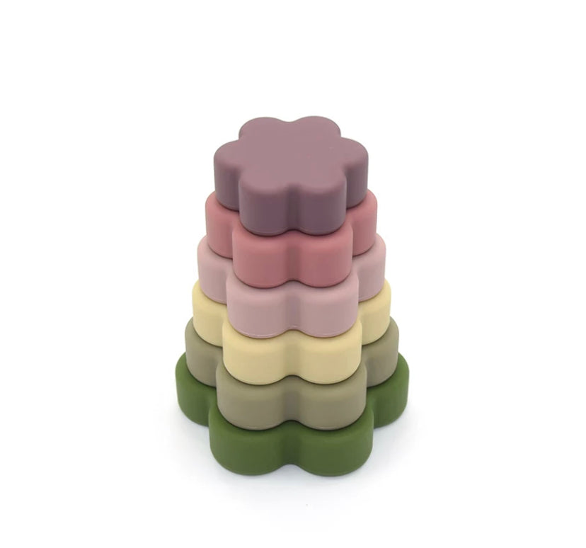 Flower Power Silicone Stacker