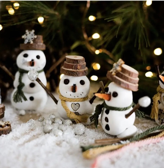 DIY Clay Snowman