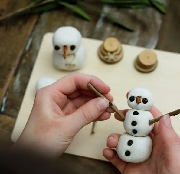 DIY Clay Snowman