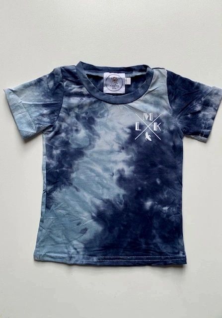 Original Little Monkey & co Tie Dye Shirt- Blue