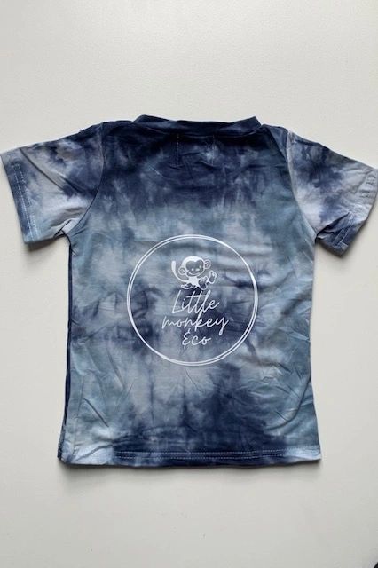 Original Little Monkey & co Tie Dye Shirt- Blue